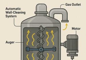 Automatic Wall Clean Pyrolysis Reactor