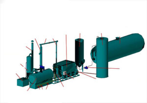 Skid type distillation machine 2