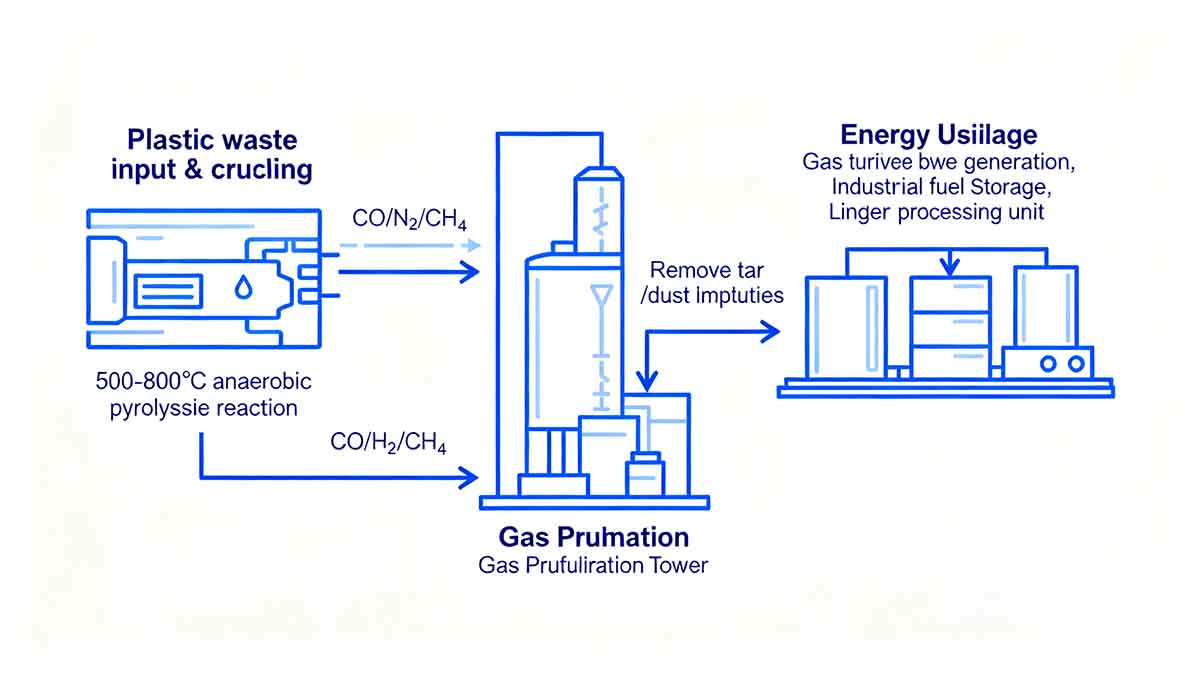 The process of converting plastic into energy