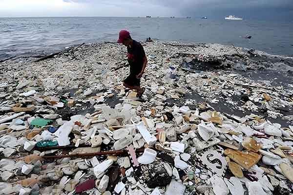 Waste plastic