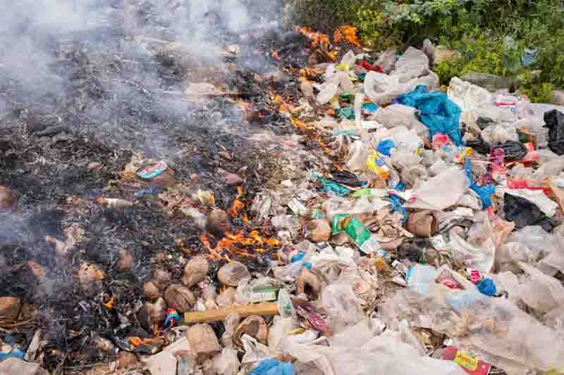 Traditional plastic incineration