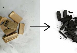 Bamboo is used to make carbon