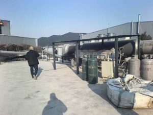 Installation site of continuous biomass pyrolysis machine