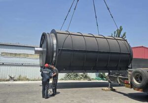 pyrolysis equipment directly outdoors