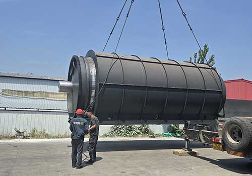 pyrolysis equipment directly outdoors