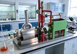 pyrolysis machine in university laboratory