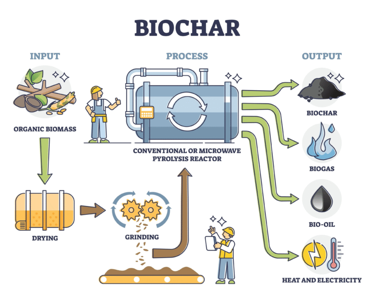 Pyrolysis Biochar Production
