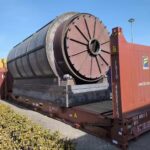 In February 2023, a Malaysian customer received two sets of waste tire pyrolysis equipment-12