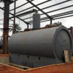 Nigerian waste engine oil distillation in December 2019-11