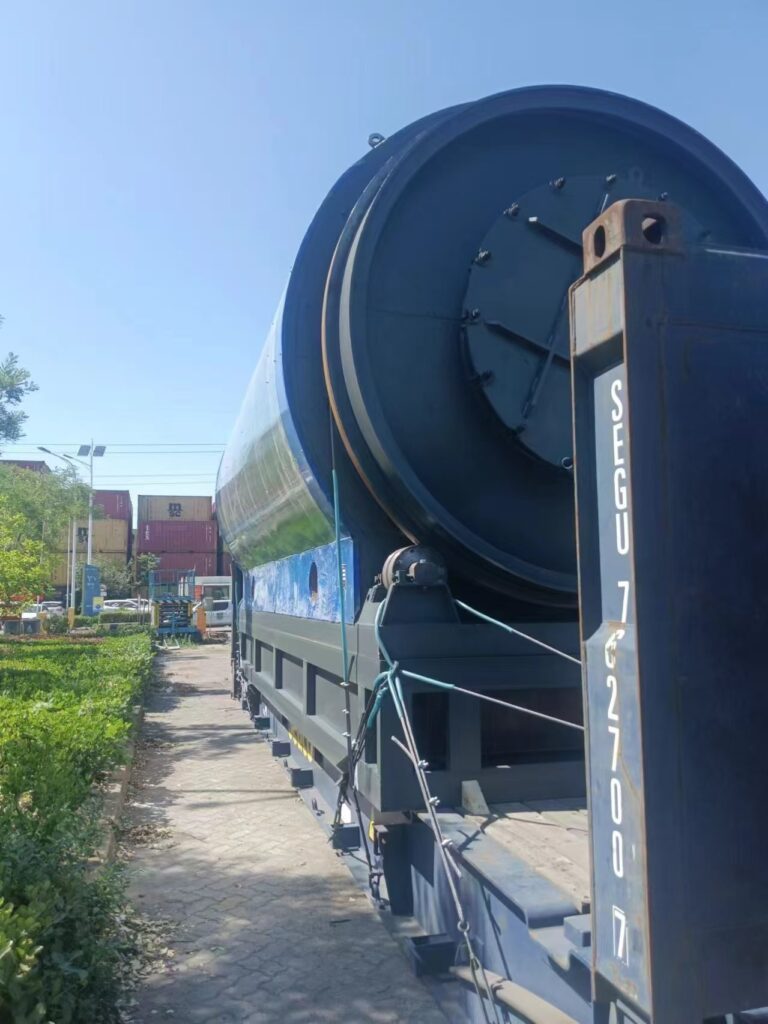 In July 2024, a waste tire pyrolysis oil refining unit in Indonesia-6