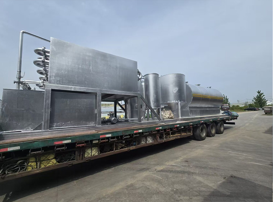 Nigerian waste engine oil distillation in December 2019 3 300x225 1