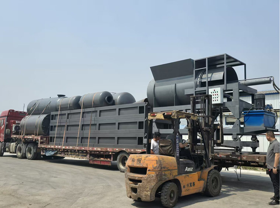 Nigerian waste engine oil distillation in December 2019 3 300x225 2