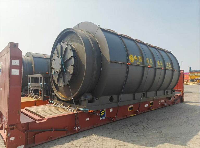 Nigerian waste engine oil distillation in December 2019 3 300x225 3