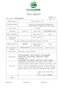 Pyrolysis Tire Oil Test Report1