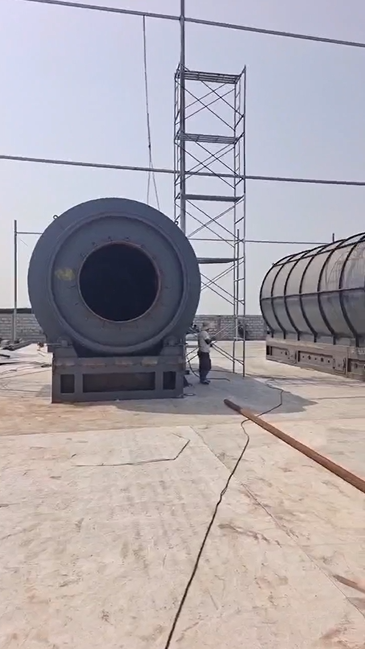 15 TPD Waste Tire Pyrolysis Plant Project in Ghana Africa