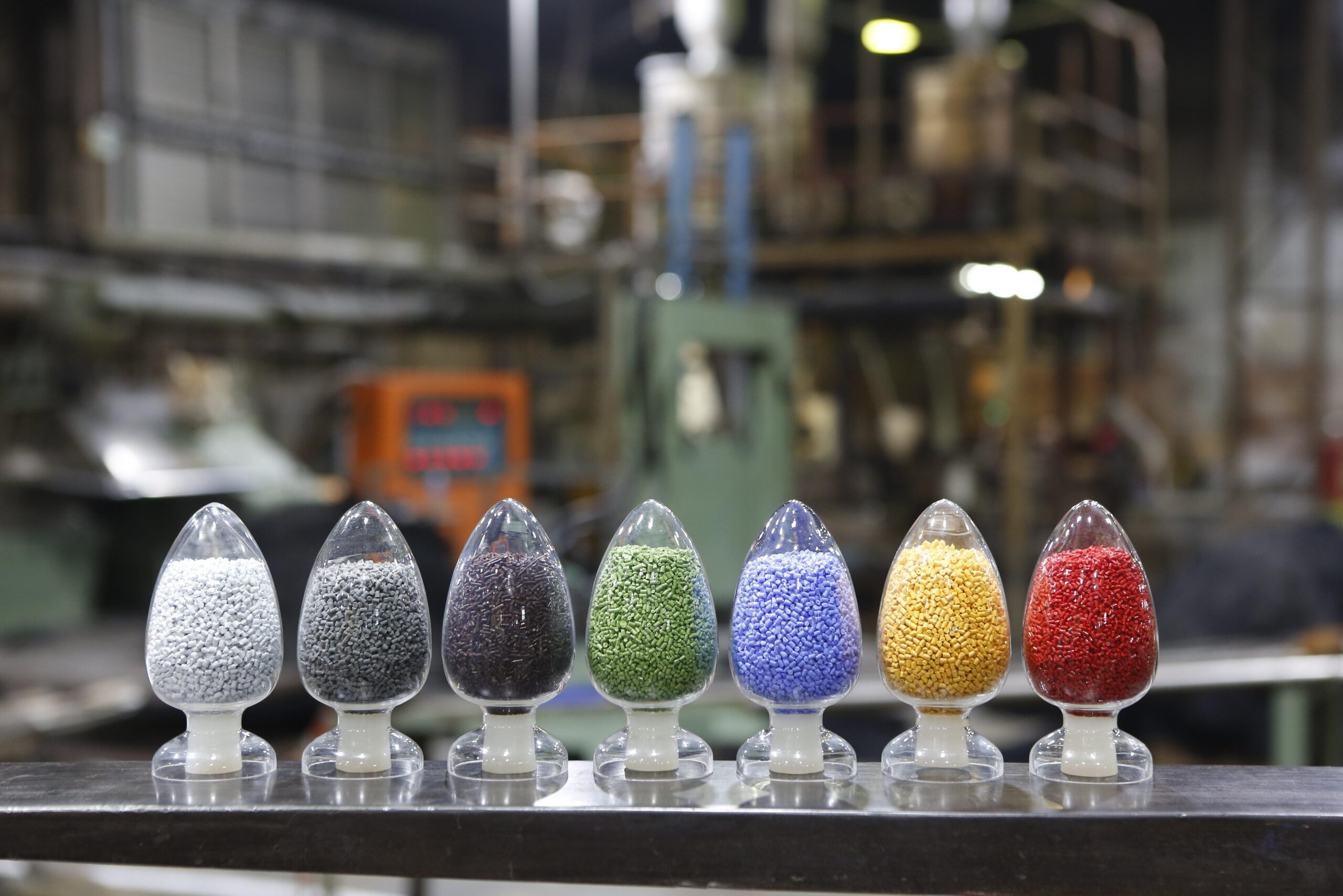 Recycled plastic pellets prepared as secondary raw material for manufacturing